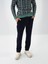 Erkek Lacivert Esnek Dokulu Regular Fit Jogger Pantolon 2