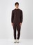 Erkek Kahverengi Pamuk Dokulu Regular Fit Sweatshirt 1