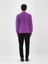 Erkek Mor Pamuk Dokulu Regular Fit Sweatshirt 4