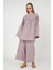 Poplin Bol Paça Pantolon Açık Leylak 1