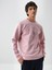 Erkek Pembe Pamuk Dokulu Regular Fit Sweatshirt 2