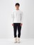 Erkek Ekru Pamuk Dokulu Regular Fit Sweatshirt 1