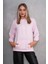 Kadın Kanguru Cepli Kapüşonlu Iki Iplik Sweatshirt 245099 - 1