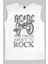 Top Rock Acdc Beyaz Kesik Kol / Kolsuz Erkek Tişört 1