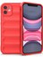 - Apple iPhone 11 - Kılıf Esnek TPU Oyuklu Arka Yüzey Tasarımlı Etnik Silikon Kapak - Kırmızı 1