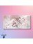 Panoramik Kanvas Duvar Tablosu Pastel Pembe Soyut Güller 3