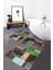 Renkli Doğal Pamuklu 2'li Banyo&mutfak Paspas Seti 60 x 100 50 x 60 cm 1