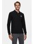 Maxwell Siyah Polo Yaka Baskılı Standard Fit Erkek Sweatshirt 1