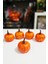 Halloween Balkabağı Figür Süs 5cm - 5 Li Set Cadılar Bayramı Kabak Figür Masa Süsleri 5 Adet 1