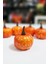 Halloween Balkabağı Figür Süs 5cm - 5 Li Set Cadılar Bayramı Kabak Figür Masa Süsleri 5 Adet 3