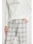 Kadın Uzun Kol Pamuklu Kışlık Pijama TAKIMI11253 4
