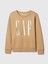 Kadın Bej Gap Logo Relaxed Fleece Sweatshirt 2