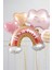 It's a girl cinsiyet partisi baby shower balonu gökkuşağı kız bebek bohem babyshower balonu 2