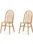 Ada Ahşap Ağaç Mutfak Sandalyesi 2'li Set 2