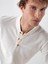 Erkek Ekru Pamuk Dokulu Regular Fit Uzun Kollu Tişört 2