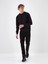 Erkek Siyah Pamuk Dokulu Regular Fit Sweatshirt 2
