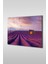 Mor Lavanta Bahçesi Yatay Cam Tablo 1