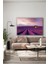 Mor Lavanta Bahçesi Yatay Cam Tablo 5