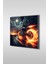 Ateşli Motorcu Kare Cam Tablo 1