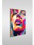 Pop Art Kadın Yüzü Modern Dikey Cam Tablo 2