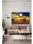 Sarı Alacakaranlık Dolunay Dekoratif Yatay Cam Tablo 5