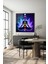Spirituel Meditasyon Dekoratif Kare Cam Tablo 5