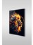 Ihtişamlı Aslan Portre 2 Modern Dikey Cam Tablo 1