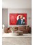 Atatürk ve Türk Bayrağı Özel Tasarım Yatay Cam Tablo 5