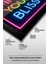 Neon Stil Slogan 4 Kare Cam Tablo 4