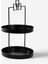 Tekno Trust 2 Katlı Siyah Metal Organizer - Çok Amaçlı Düzenleyici - Luna Kare 3