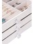Tekno Trust Modern 3 Çekmeceli Takı Bijuteri Mücevher Kutusu Organizer Düzenleyici Beyaz 13 x 23 x 10 cm 3
