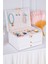 Modern 2 Çekmeceli Beyaz Takı Organizer, Düzenleyici, 13x23x10 cm, 2 Parça 1