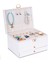 Modern 2 Çekmeceli Beyaz Takı Organizer, Düzenleyici, 13x23x10 cm, 2 Parça 4