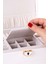 Modern 2 Çekmeceli Beyaz Takı Organizer, Düzenleyici, 13x23x10 cm, 2 Parça 5
