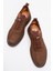 Erkek Gerçek Deri Bağcıksız Comfort Casual Ayakkabı Pc 61896 Nubuk Kahve 5