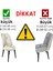 Oval Kadife Sandalye Kılıfı 5