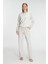 Kadın Uzun Kollu Sweatshirt Pantolon Takım Pijama Takımı 11241 3