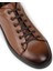 Hakiki Deri Taba Rengi Erkek Sneaker Ayakkabı - 01956MTBAC01 5