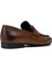 Hakiki Deri Taba Rengi Erkek Loafer Ayakkabı - 01988MTBAC01 2