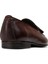 Hakiki Deri Taba Rengi Vintage Püsküllü Erkek Loafer - 01701MTBAC19 4