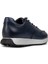 Hakiki Deri Lacivert Erkek Sneaker Ayakkabı - 01725MLCVE06 2
