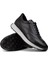 Hakiki Deri Siyah Erkek Sneaker Ayakkabı - 00750MSYHE06 3