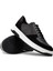 Hakiki Deri Siyah Erkek Sneaker Ayakkabı - 01965MSYHE02 3