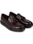 Hakiki Deri Bordo Comfort Püsküllü Erkek Loafer - 01840MBRDP04 4
