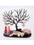 Geyik Tasarımlı Siyah Takı Standı Yüzük Küpe Kolye Askılığı Mücevher Organizer Askı 2