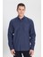 Regular Fit Normal Kesim %100 Pamuk Lacivert Gömlek 2