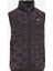 Siyah Erkek Dik Yaka Relaxed Fit Baskılı Yelek D4WM-YLK3307 1