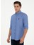 Slim Fit Klasik Yaka Saks Erkek Gömlek G081GL004.000.1958930 3