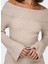 Normal Düz Açık Kahve Kazak Kadın Onljayden Ls Off Shoulder Knt 3