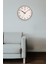Sessiz Mekanizmalı 30 cm Beyaz Cam Detaylı Modern Duvar Saati 2